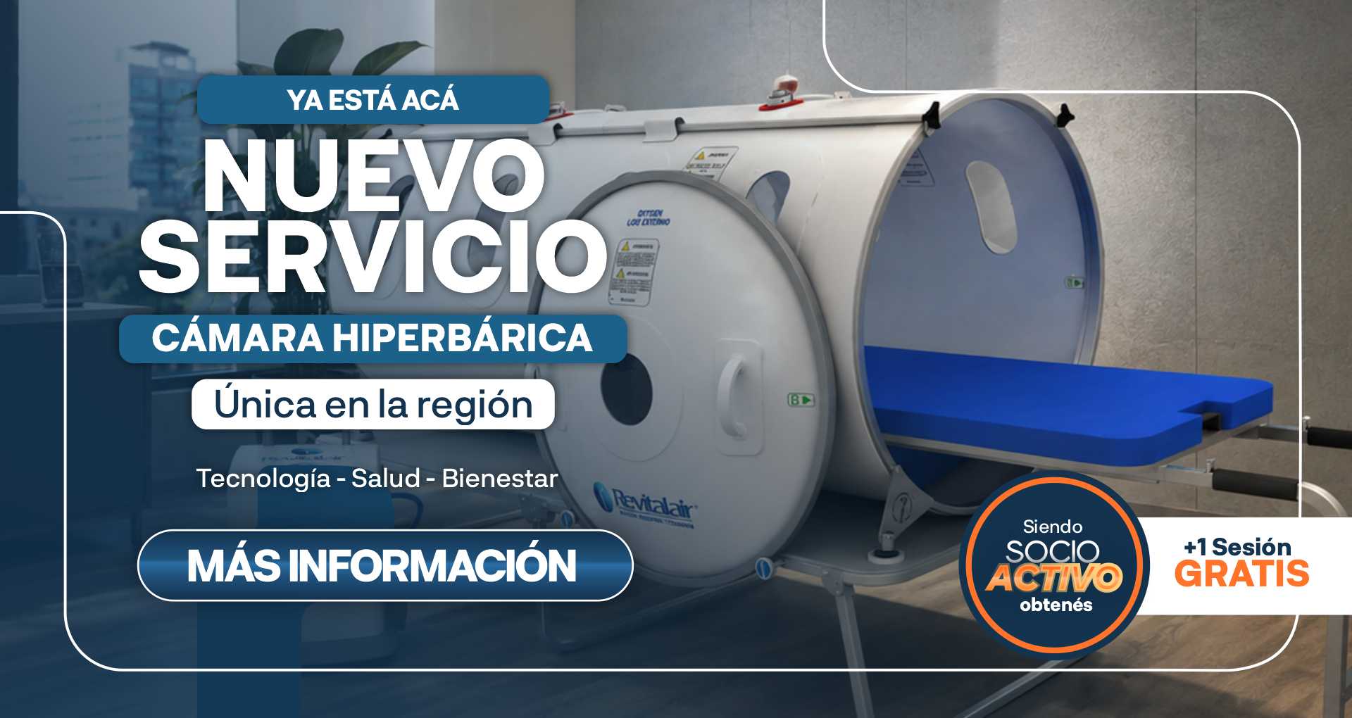 Nuevo servicio: Cámara Hiperbárica, única en la región